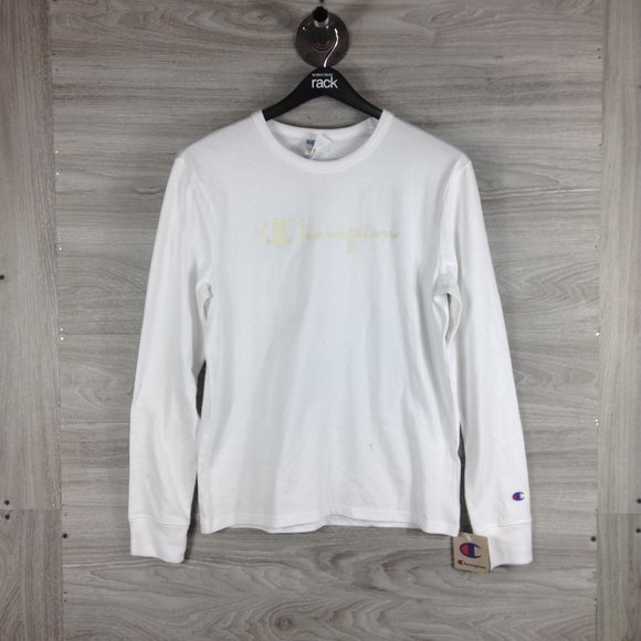 white long sleeve champion top